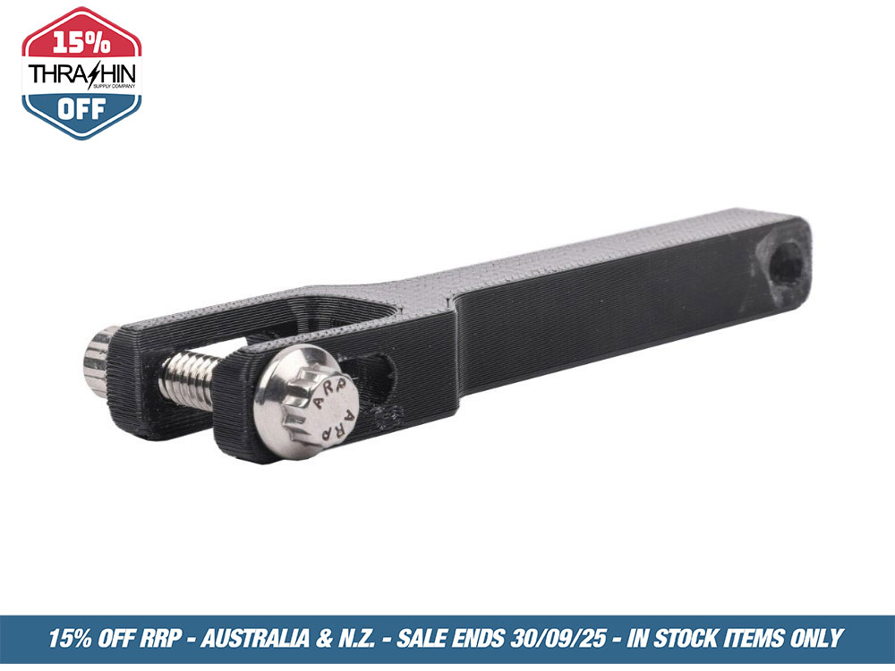 Thrashin Supply Thrashin Risers to Gauges Relocation Front Extension Bracket – Black. Fits Road Glide 2015up.
