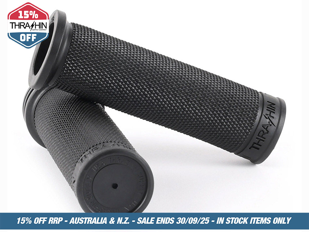 Thrashin Supply Moto Grips – Black.