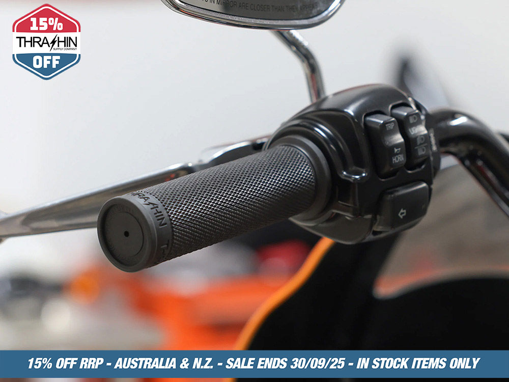 Thrashin Supply Moto Grips – Black.