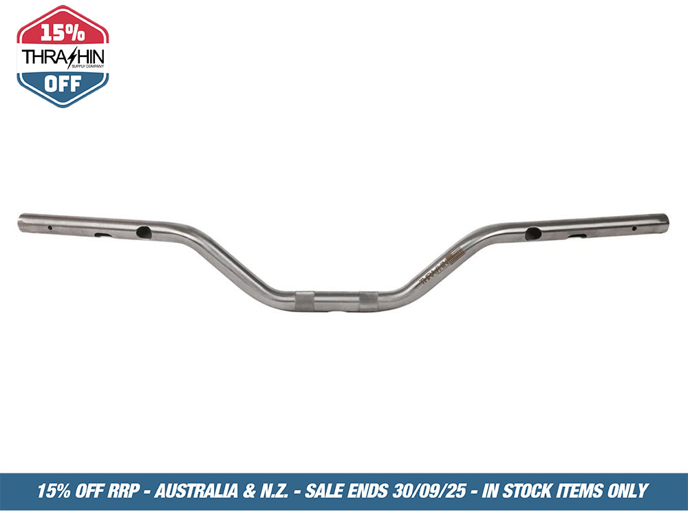 Thrashin Supply Mid Bend Bars – Stainless Steel. Fits CVO Touring 2023up, Street Glide & Road Glide 2024up, Touring 2025up & Softail 2025up
