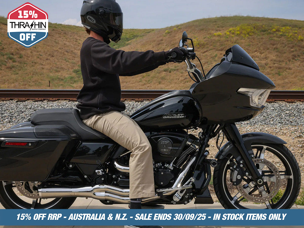 Thrashin Supply High Bend Bars – Stainless Steel. Fits CVO Touring 2023up, Street Glide & Road Glide 2024up, Touring 2025up & Softail 2025up