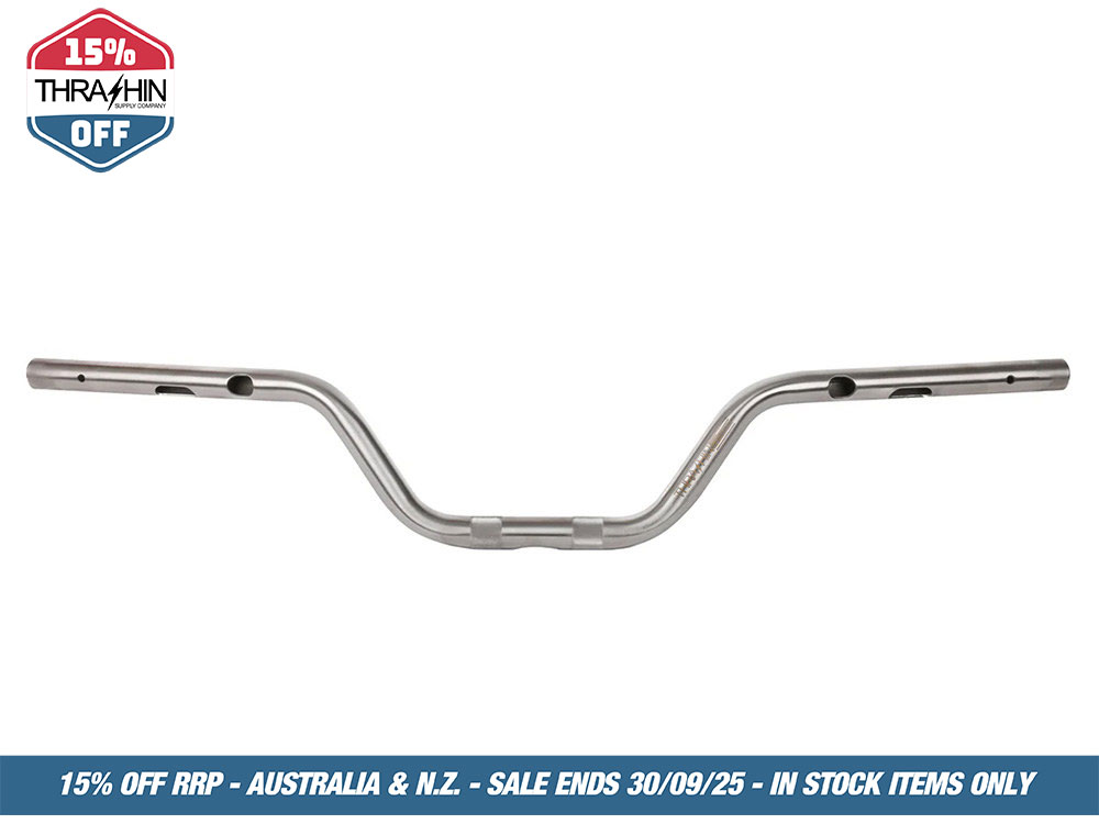 Thrashin Supply High Bend Bars – Stainless Steel. Fits CVO Touring 2023up, Street Glide & Road Glide 2024up, Touring 2025up & Softail 2025up
