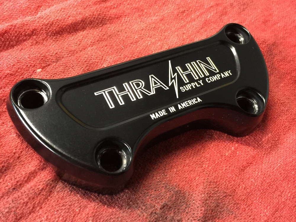 H/Bar Top Clamp; TSC Logo,Twice Cut