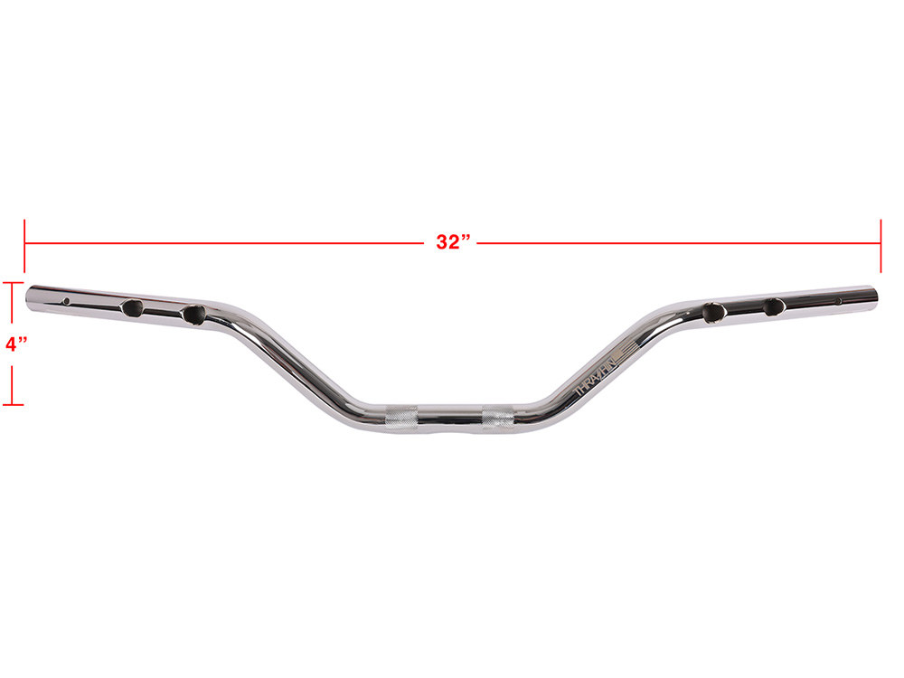 H/Bar; Mid Bend, Chr, 4