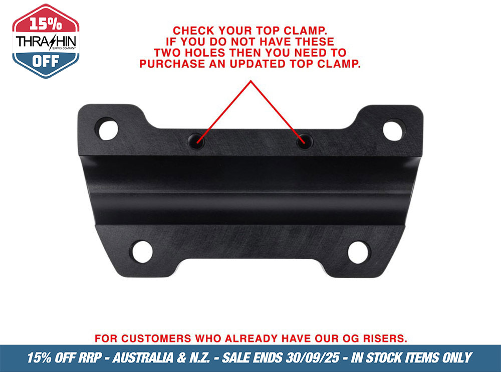 Thrashin Supply Replacement OG Handlebar Top Clamp – Black.