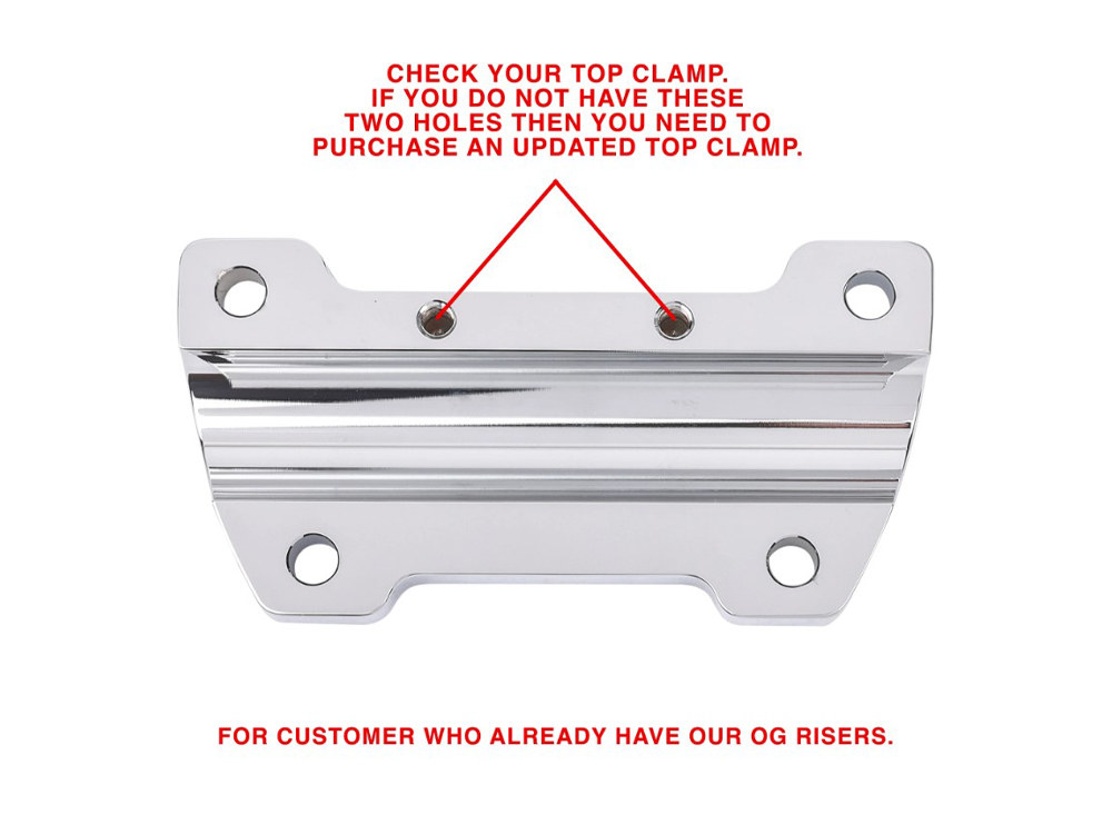 Thrashin Supply Replacement OG Handlebar Top Clamp – Chrome.