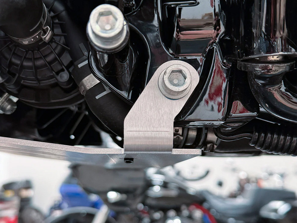 Thrashin Supply Skid Plate – Raw. Fits CVO Touring 2023up & Street Glide & Road Glide 2024up