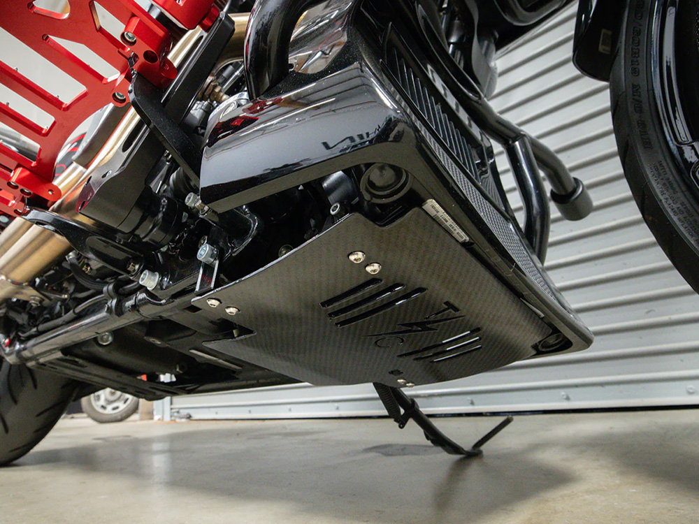 Skid Plate; Carbon Fibre Gloss