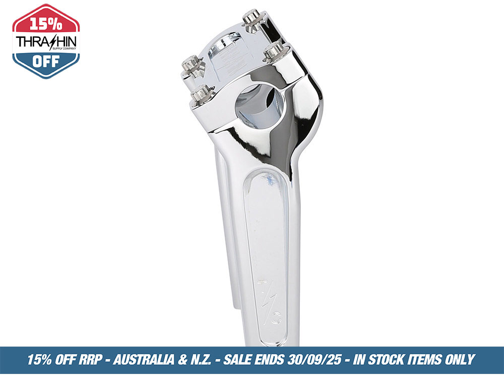 Thrashin Supply 6in. Straight Thrashin Risers – Chrome. Fits 1in. Handlebar