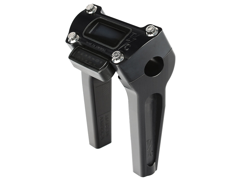 Thrashin Supply 6in. Straight Thrashin Risers – Black. Fits Softail Street Bob, Low Rider ST, Standard & Breakout 2018-2024