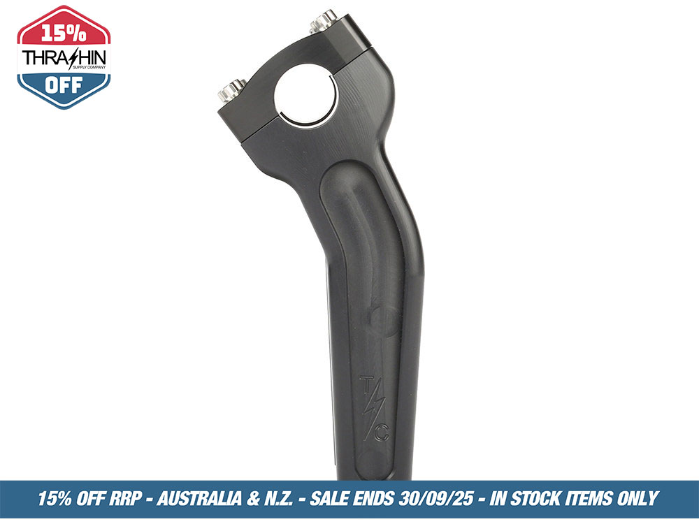 Thrashin Supply 6.5in. Pull Back Thrashin Risers – Black. Fits 1in. Handlebar