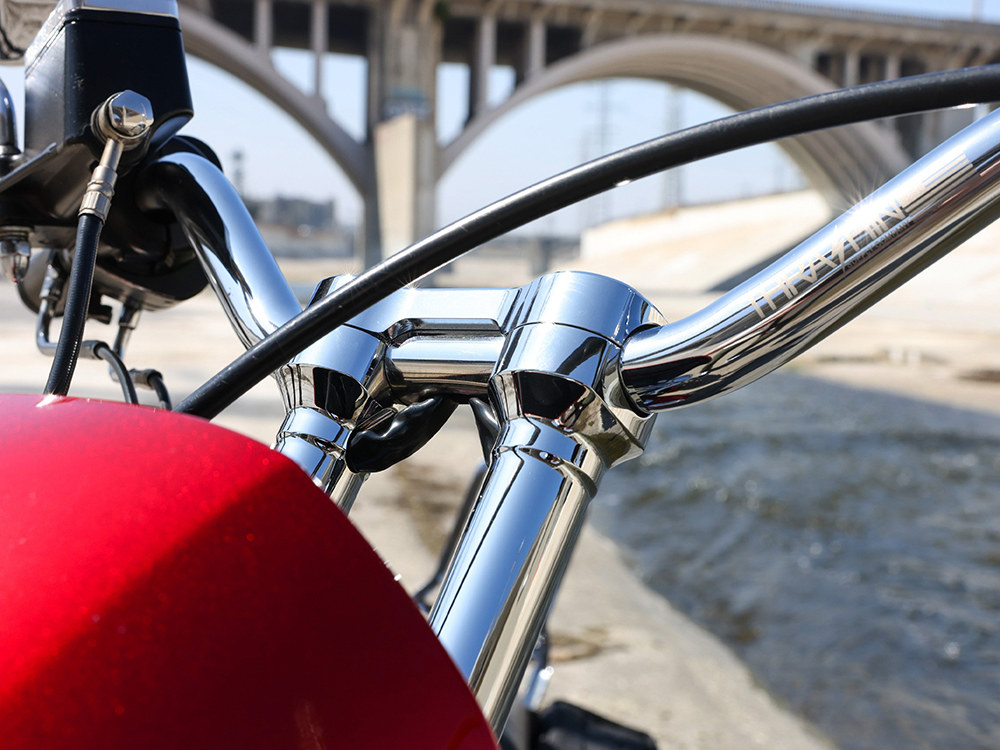 Thrashin Supply 8in. Hole Shot Risers – Chrome. Fits 1in. Handlebar