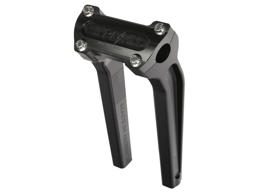 Thrashin Supply 9.5in. Pull Back Thrashin Risers – Black. Fits 1in. Handlebar