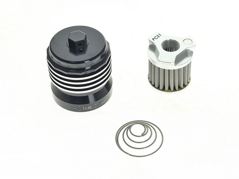 UC FLO Reusable Oil Filter – Black. Fits Pan America 2021up, Sportster S 2021up and Nightster 975 2022up