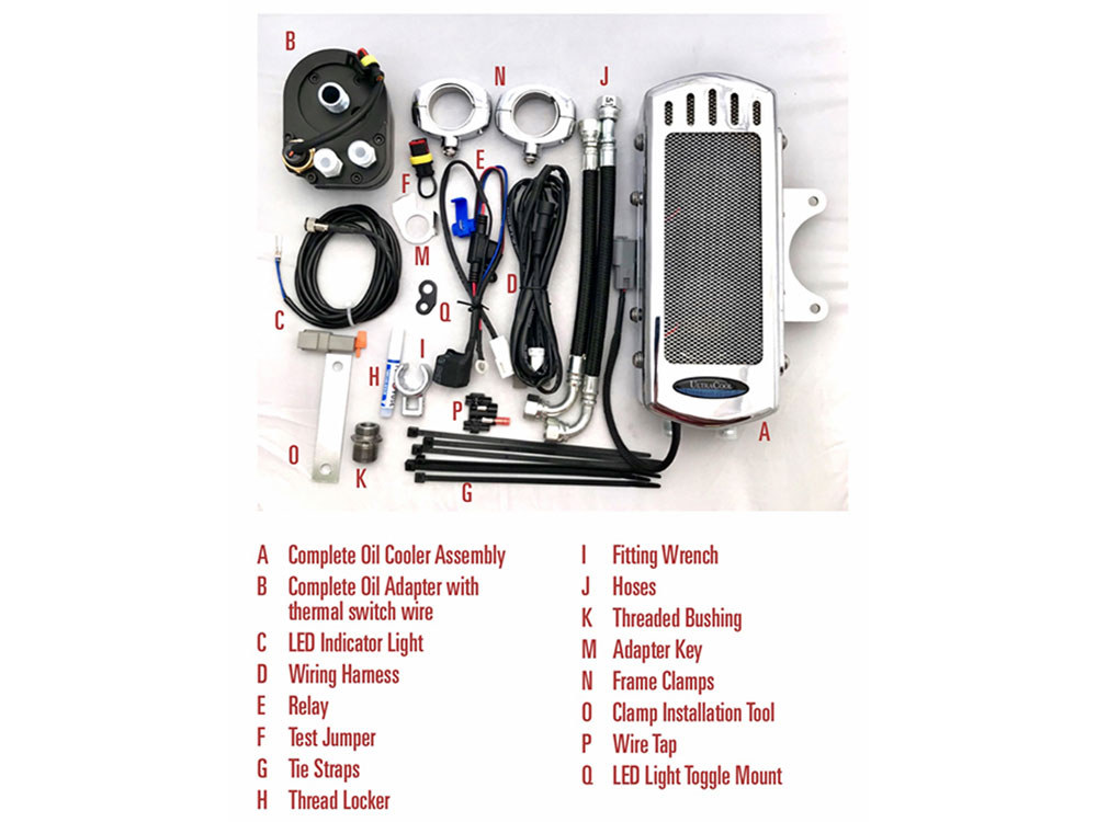 Oil Cooler Kit; FXD%2791-17 SideMount