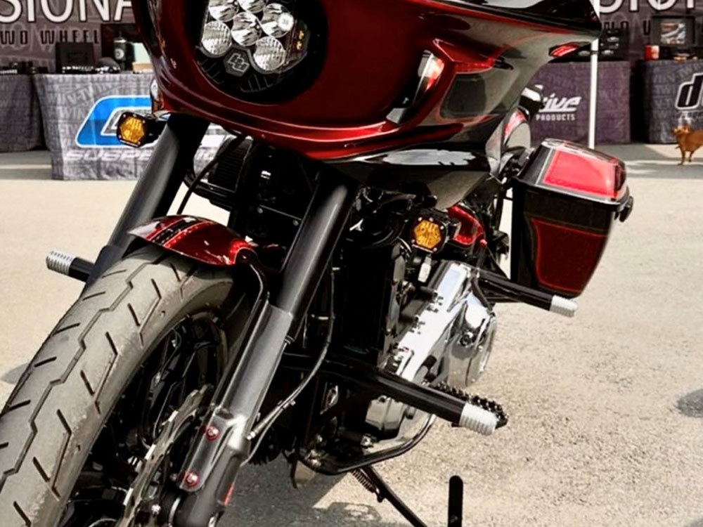 UC Fan Assisted Side Mount Oil Cooler Kit – Naked. Fits Softail 2018up with Aftermarket Engine Guards