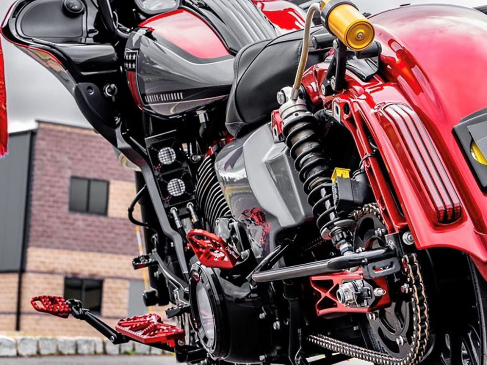 UC Fan Assisted Side Mount Oil Cooler Kit – Naked. Fits Touring 2017-2024 with Harley-Davidson Chopped Engine Guard