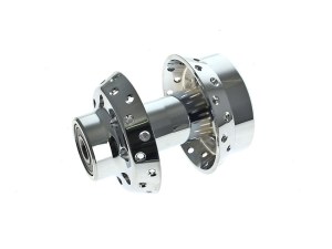 V-Factor Front Wheel Hub – Chrome. Fits FX Softail 2000-2006 & Dyna Wide Glide 2000-2005 Models with Single Disc Rotor & 3/4in. Axle V-Factor Front Wheel Hub – Chrome. Fits FX Softail 2000-2006 & Dyna Wide Glide 2000-2005 Models with Single Disc Rotor & 3/4in. Axle