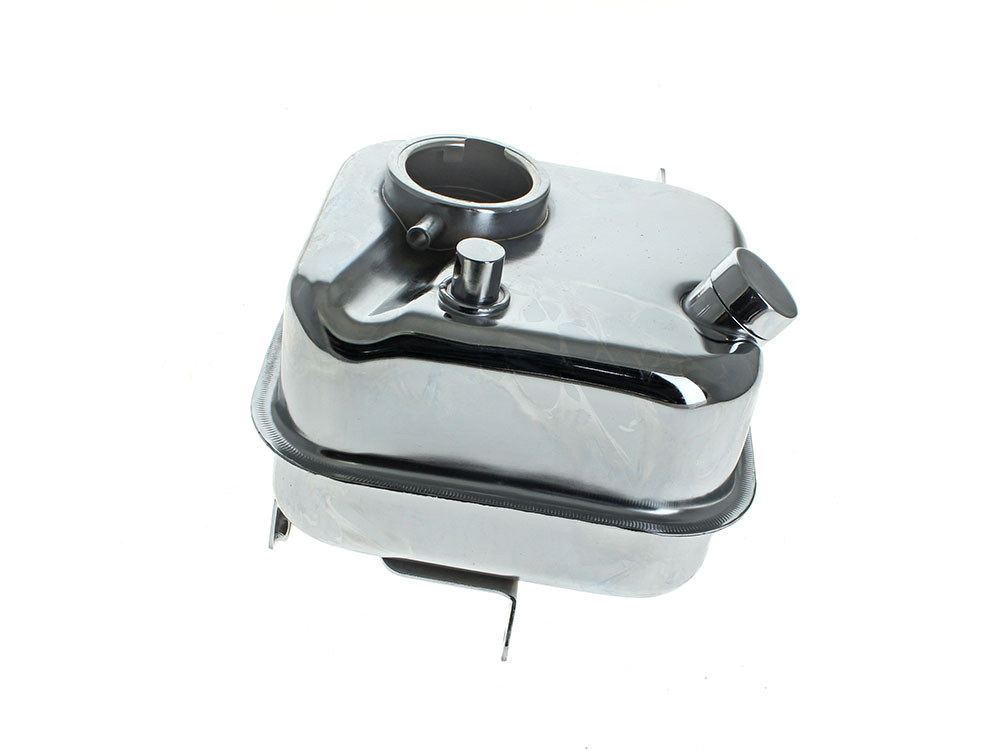 V-Factor Oil Tank – Chrome. With Provision for Drop In Filter. Fits 4Spd Big Twin 1965-1982.