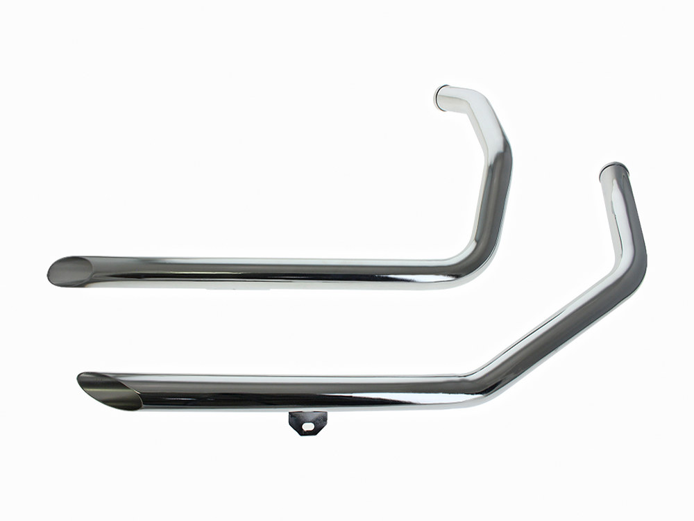V-Factor Slash Cut 1-3/4in. Drag Pipes – Chrome. Fits Sportster 1986-2003
