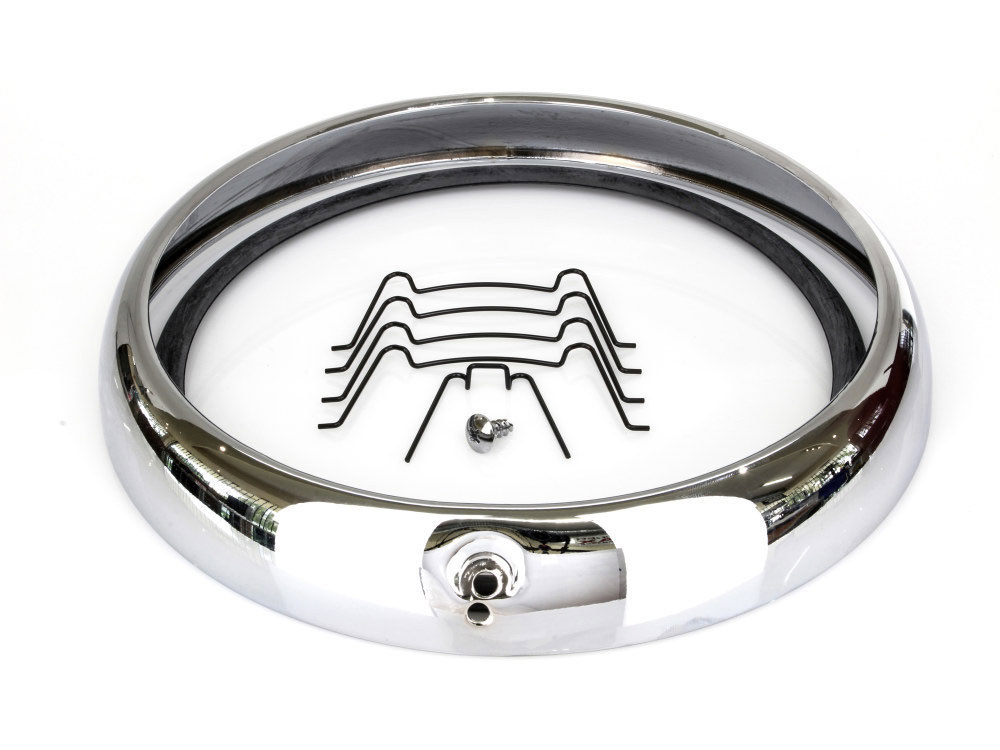V-Factor Headlight Trim Rim – Chrome. Fits Touring 1960-1984
