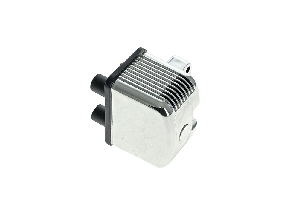 V-Factor Ignition Coil – Chrome. Fits Big Twin 1970-1999 & Sportster 1971-2003 Models with Upgraded Single Fire Ignition