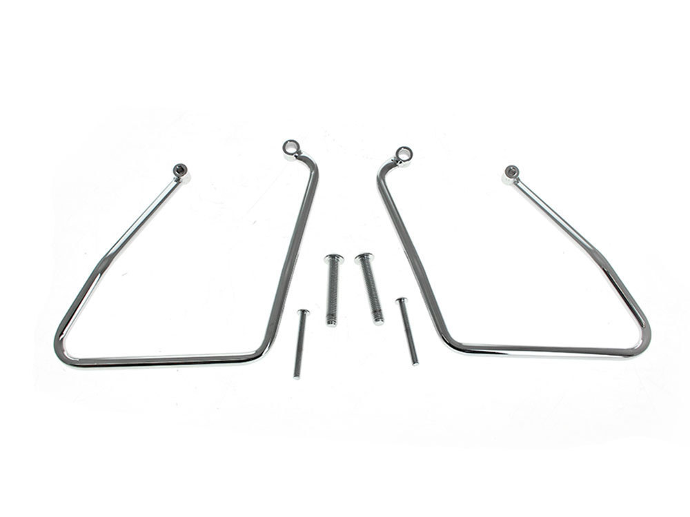 V-Factor Saddlebag Supports – Chrome. Fits Most Sportster 2004-2014