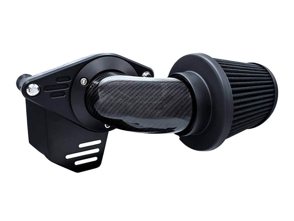 Vance and Hines 90deg VO2 Falcon Air Cleaner Kit – Weaved Carbon Fibre. Fits Touring 2017-2024 & Softail 2018-2024