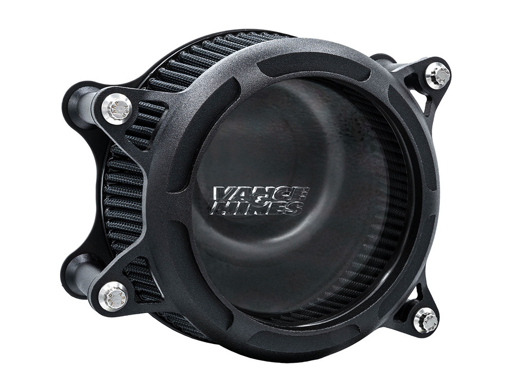 Vance and Hines VO2 Insight Air Cleaner Kit – Wrinkle Black. Fits Touring 2017-2024 & Softail 2018-2024