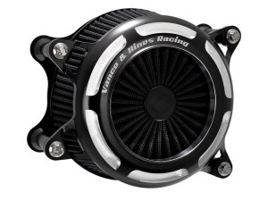 Vance and Hines VO2 Onyx Air Cleaner Kit – Black Contrast Cut. Fits Touring 2017-2024 & Softail 2018-2024 Vance and Hines VO2 Onyx Air Cleaner Kit – Black Contrast Cut. Fits Touring 2017-2024 & Softail 2018-2024