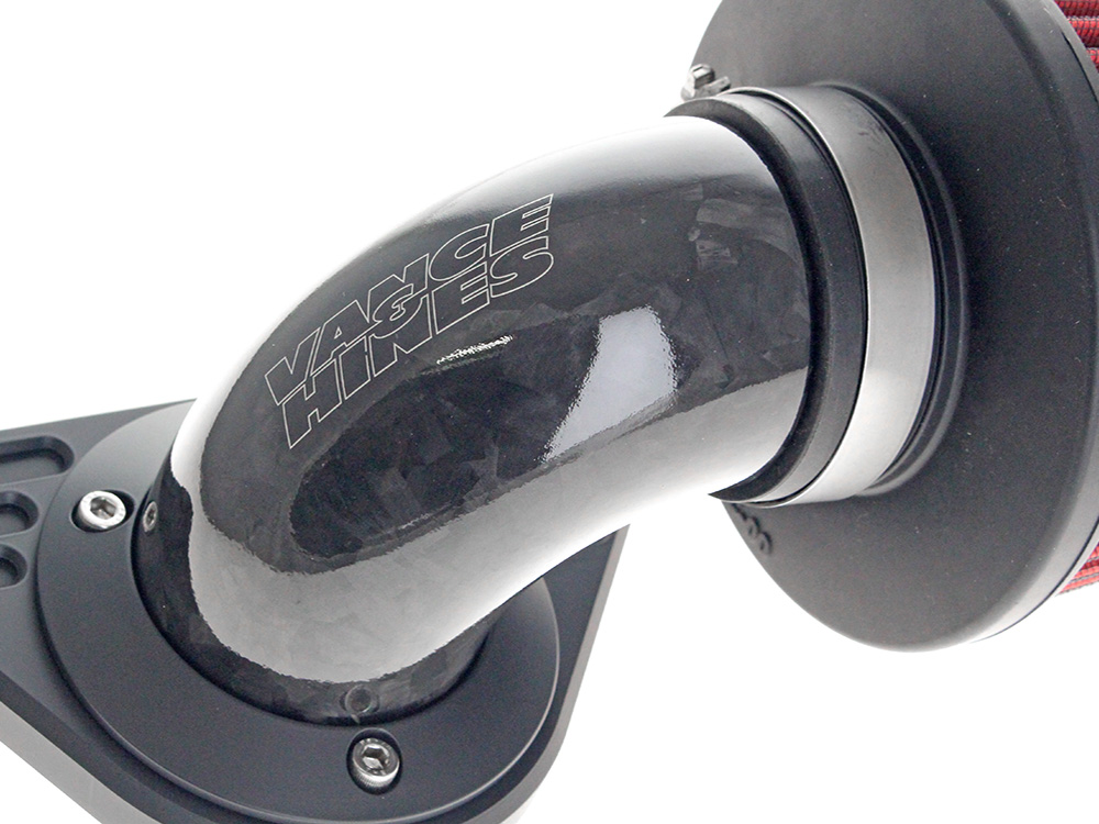 Vance and Hines 90deg VO2 Falcon XL Air Cleaner Kit – Gloss Forged Carbon Fiber. Fits Softail 2000-2015, Dyna 1999-2017, Touring 1999-2007 with CV Carb or Cable Operated Delphi EFI