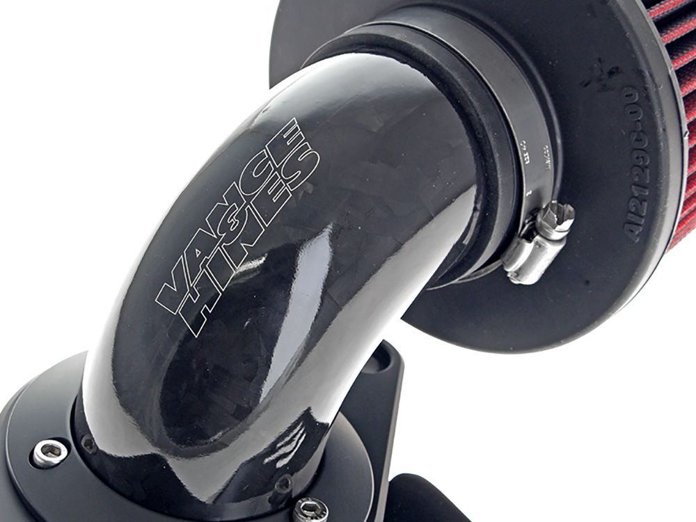 Vance and Hines 90deg VO2 Falcon XL Air Cleaner Kit – Gloss Forged Carbon Fiber. Fits CVO Touring 2023up, Street Glide & Road Glide 2024up, Touring 2025up & Softail 2025up