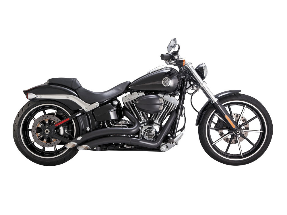 Vance and Hines Big Radius Exhaust – Black. Fits Softail Breakout 2013-2017