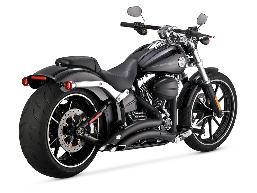 Vance and Hines Big Radius Exhaust – Black. Fits Softail Breakout 2013-2017