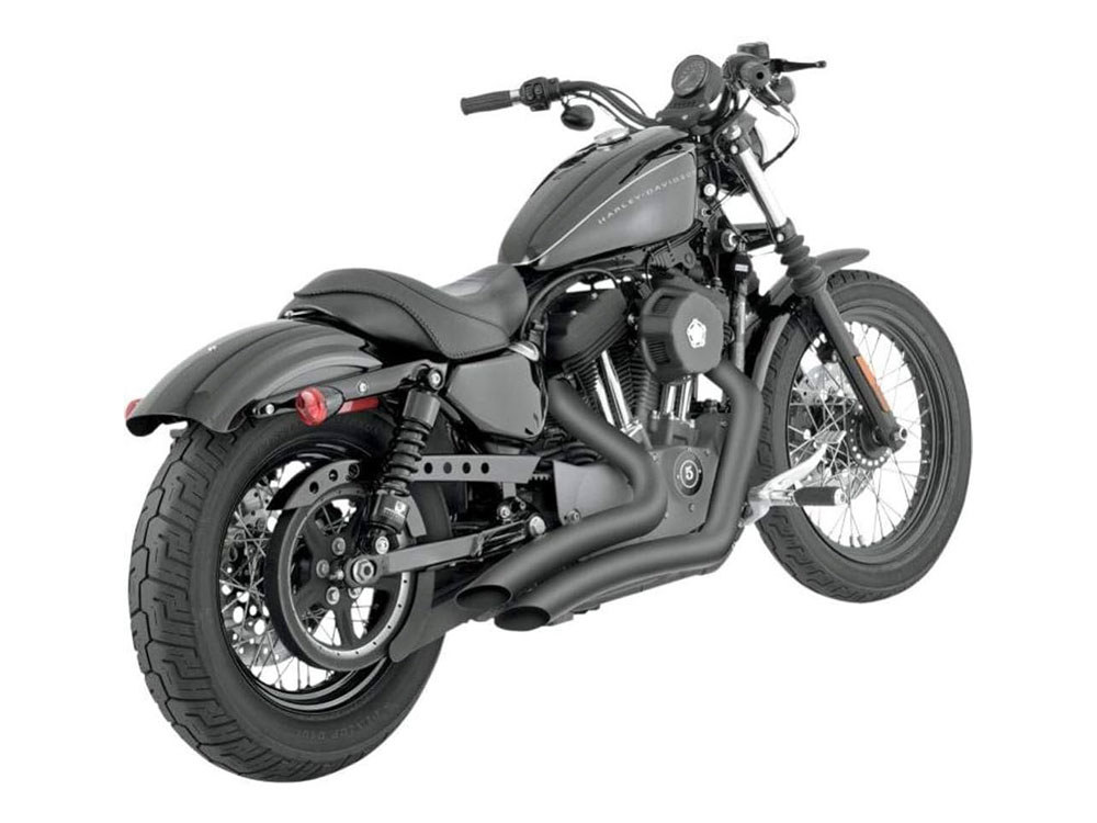 Vance and Hines Big Radius Exhaust – Black. Fits Sportster 2014-2021