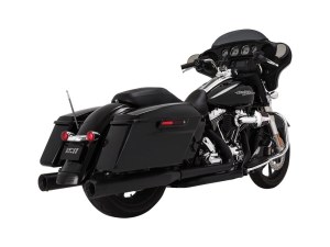 Vance and Hines 4in. Eliminator 400 Slip-On Mufflers – Black with Black End Caps. Fits Touring 1995-2016 & Trike 2017-2020 Vance and Hines 4in. Eliminator 400 Slip-On Mufflers – Black with Black End Caps. Fits Touring 1995-2016 & Trike 2017-2020
