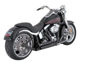 Vance and Hines Shortshots Staggered Exhaust – Black. Fits Softail 1986-2017 Non-240 Tyre Models Vance and Hines Shortshots Staggered Exhaust – Black. Fits Softail 1986-2017 Non-240 Tyre Models