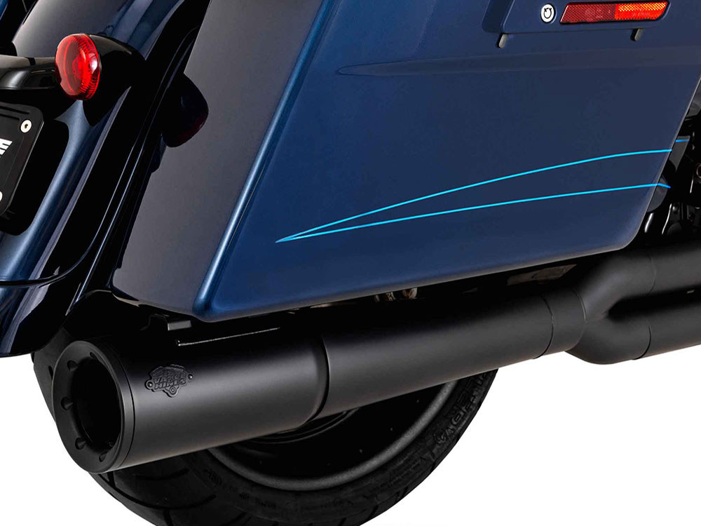 Exhaust; FLH%2710-16 2:1 Pro Pipe Blk