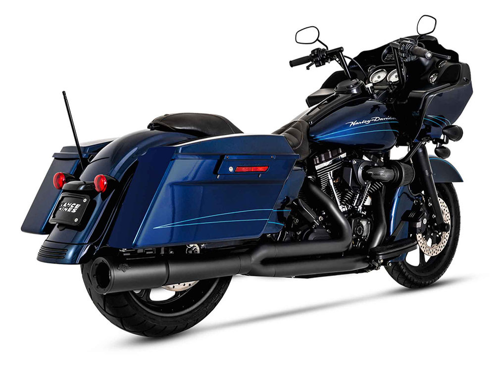 Exhaust; FLH%2710-16 2:1 Pro Pipe Blk