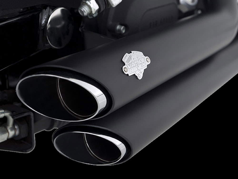 Vance and Hines Shortshots Staggered Exhaust – Black. Fits Dyna 2006-2017