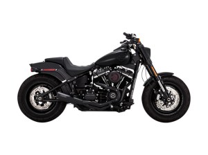 Vance and Hines 2-into-1 Upsweep Exhaust – Black. Fits Softail 2018-2024 Non-240 Tyre Models Vance and Hines 2-into-1 Upsweep Exhaust – Black. Fits Softail 2018-2024 Non-240 Tyre Models