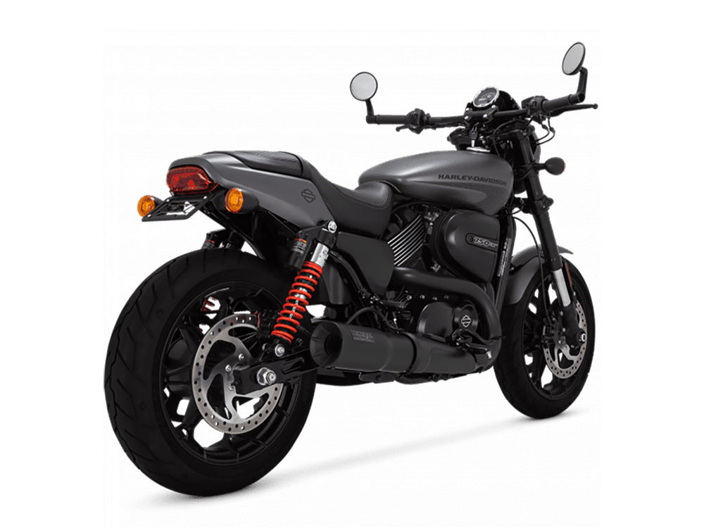 Vance and Hines Hi Output Slip-On Muffler – Black with Black End Cap. Fits Street 2015-2020.