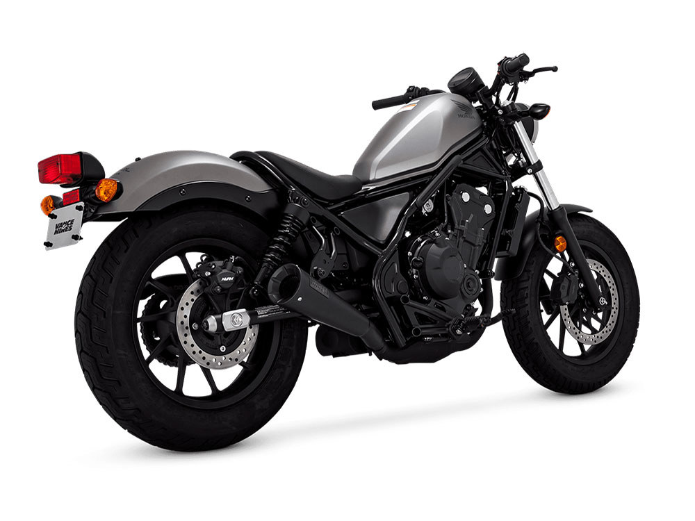 Vance and Hines Upsweep Slip-On Muffler – Black. Fits Honda CMX / Rebel 500cc 2017up