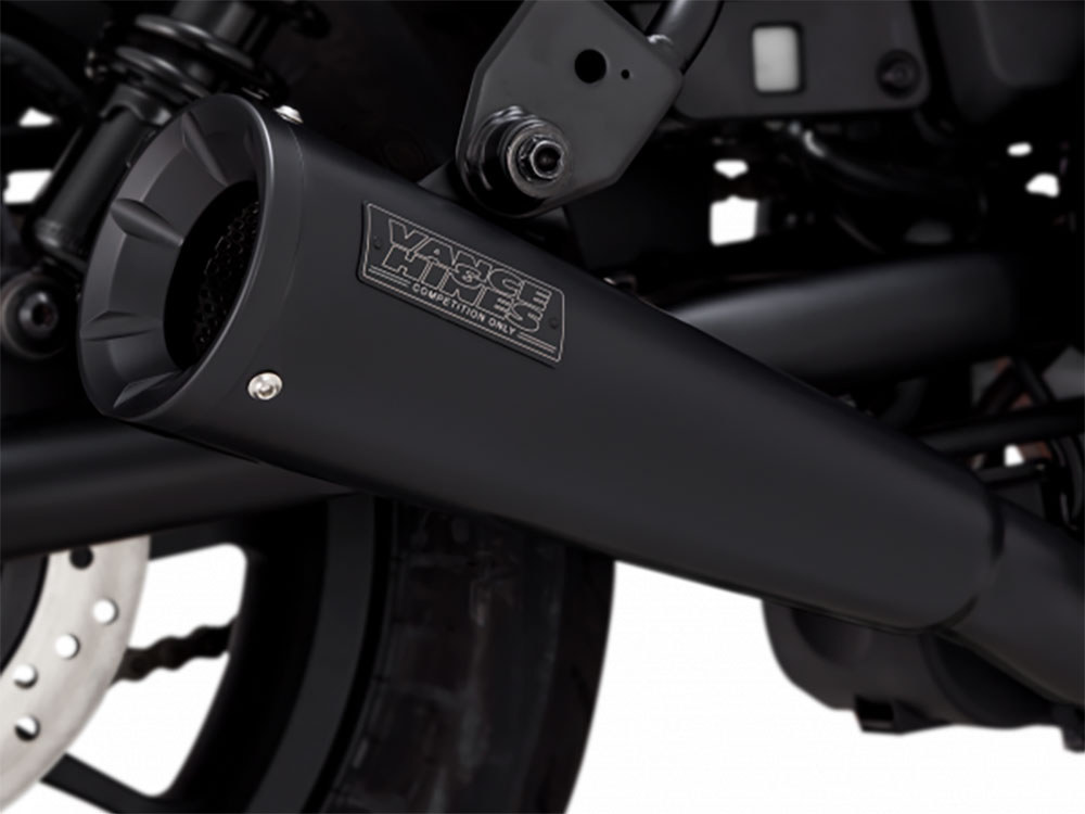 Vance and Hines Upsweep Slip-On Muffler – Black. Fits Honda CMX / Rebel 500cc 2017up