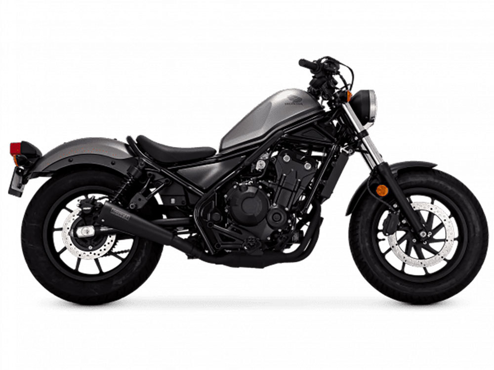 Vance and Hines Upsweep Slip-On Muffler – Black. Fits Honda CMX / Rebel 500cc 2017up