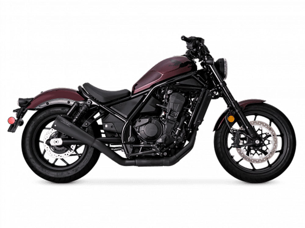 Vance and Hines Upsweep Slip-On Muffler – Black. Fits Honda CMX / Rebel 1100cc 2021up