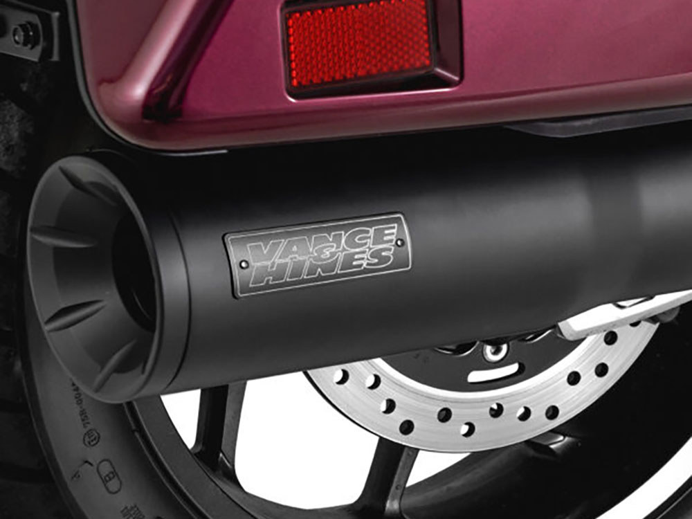 Vance and Hines Hi-Output Slip-On Muffler – Black. Fits Honda CMX / Rebel 1100T 2023up