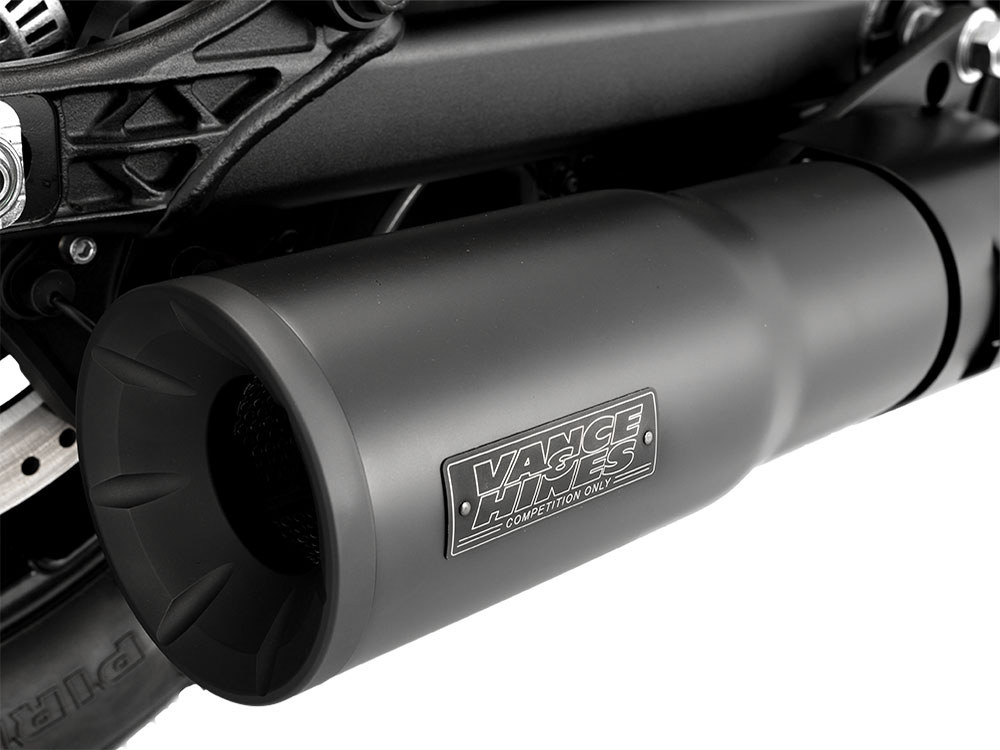 Vance and Hines Hi-Output Slip-On Muffler – Black. Fits Indian Scout 2025up