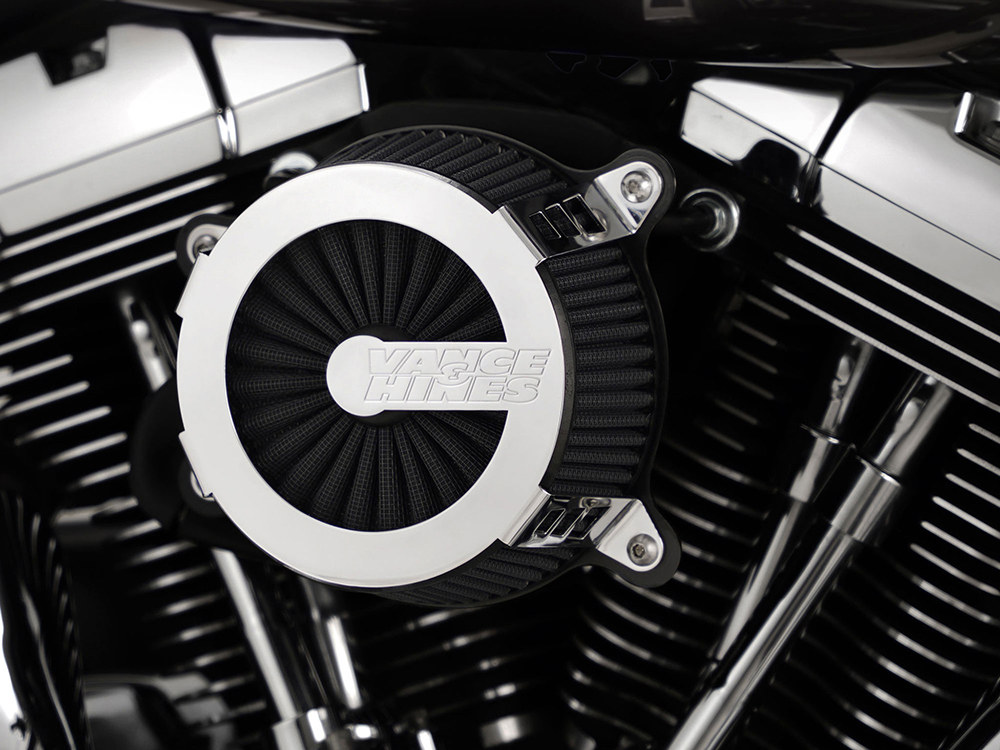 Vance and Hines VO2 Cage Fighter Air Cleaner Kit – Chrome. Fits Touring 2017-2024 & Softail 2018-2024