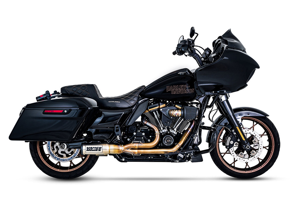 Vance and Hines 90deg VO2 Falcon Air Cleaner Kit – Stainless Steel. Fits Touring 2017-2024 & Softail 2018-2024